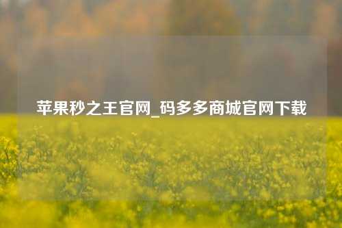 苹果秒之王官网_码多多商城官网下载