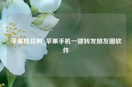 苹果桂花树_苹果手机一键转发朋友圈软件